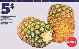 Provigo LARGE CROWNLESS PINEAPPLE, CH offer