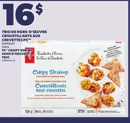 Provigo PC CRISPY SHRIMP HORS D'OEUVRE TRIO, 528 G offer