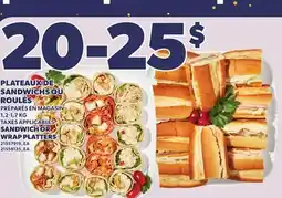 Provigo SANDWICH OR WRAP PLATTERS, 1,2-1,7 KG offer