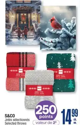 Jean Coutu S & CO Selected throws points offer