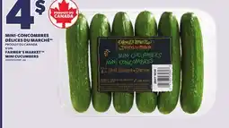Provigo FARMER'S MARKET MINI CUCUMBERS offer