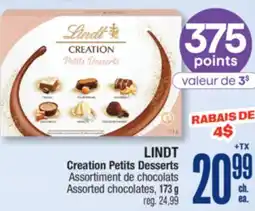 Jean Coutu LINDT Creation Petits Desserts Assorted chocolates offer