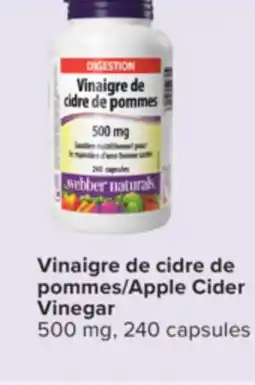 Jean Coutu WEBBER NATURALS Apple Cider Vinegar offer