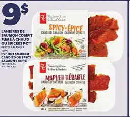 Provigo PC HOT SMOKED CANDIED OR SPICY SALMON STRIPS, 150 G offer