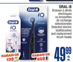 Jean Coutu ORAL-B Selected electric toothbrushes and replacement brush heads offer