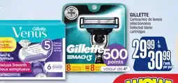 Jean Coutu GILLETTE Selected blade cartridges offer