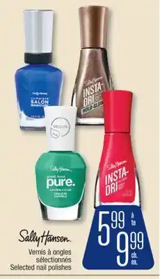 Jean Coutu Sally Hansen Selected nail polishes offer