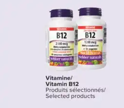 Jean Coutu WEBBER NATURALS Vitamin B12 Selected products offer