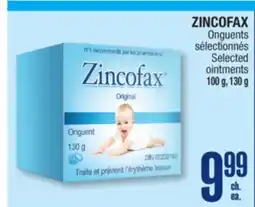 Jean Coutu ZINCOFAX Selected ointments offer