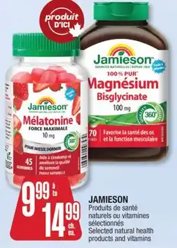 Jean Coutu JAMIESON Selected natural health products and vitamins offer