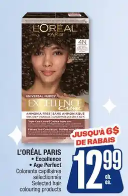Jean Coutu L'ORÉAL PARIS Excellence, Age Perfect Selected hair colouring products offer