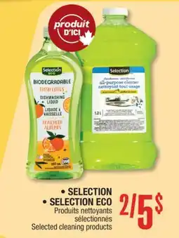 Jean Coutu SELECTION, SELECTION ECO Selected cleaning products offer