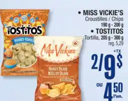 Jean Coutu MISS VICKIE'S, TOSTITOS Selected Products offer