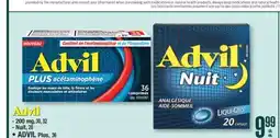 Jean Coutu ADVIL 200 mg, Nuit, ADVIL Plus offer