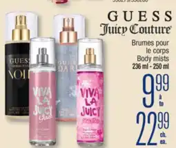 Jean Coutu Body mists offer