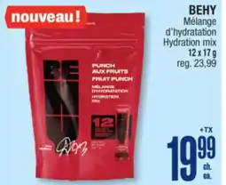 Jean Coutu BEHY Hydration mix offer