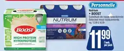 Jean Coutu PERSONNELLE or Nutrium BOOST Selected meal replacements offer