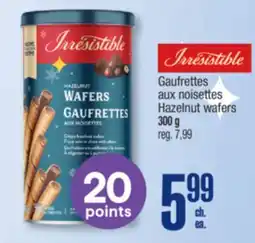 Jean Coutu IRRESISTIBLE Hazelnut wafers offer