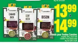 Super C viande pour fondue Canabec | Canabec frozen fondue meat offer