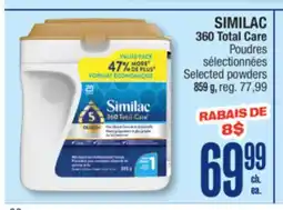 Jean Coutu SIMILAC 360 Total Care Selected powders offer