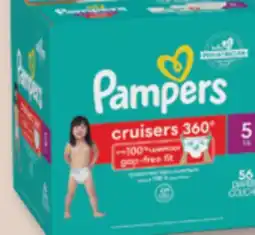 Familiprix Pampers Cruisers 360° baby diapers Size 5 (over 27lb) - 56un offer