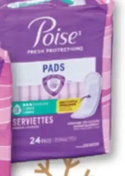 Familiprix Poise long length light absorbency pads 24un offer
