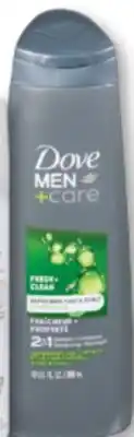 Familiprix Dove Men+Care fresh & clean shampoo+conditioner with caffeine and menthol offer