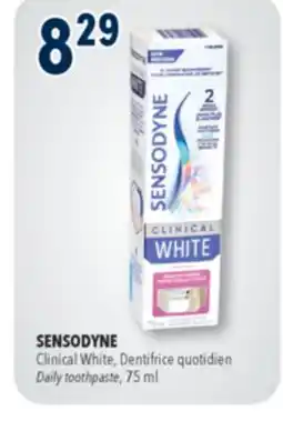 Familiprix SENSODYNE, Clinical White, Daily toothpaste, 75 ml offer