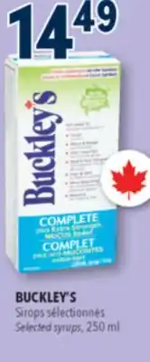Familiprix Buckley's Complete Plus Extra Strength Mucus Relief cough syrup 250ml offer