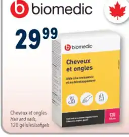 Familiprix Biomedic hair and nail softgels 120un offer