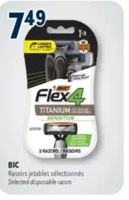 Familiprix BIC Selected disposable razors offer