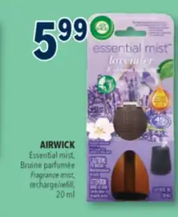 Familiprix AIRWICK, Essential mist, Fragrance mist, refill, 20 ml offer