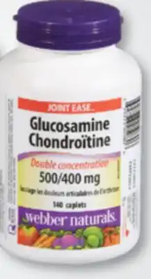 Familiprix Webber Naturals Joint Ease Glucosamine Chondroitin Double Strength caplets 140un offer