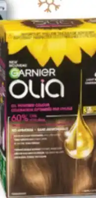 Familiprix Garnier Olia permanent oil powered colour hair dye #6.0 Light Brown offer