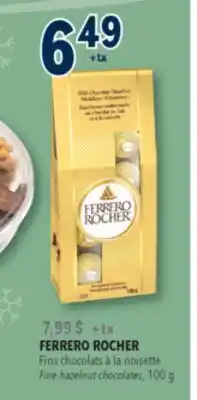 Familiprix Ferrero Rocher Fine hazelnut chocolates offer