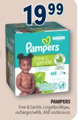 Familiprix Pampers Free & Gentle fragrance free wipes 6x78un offer