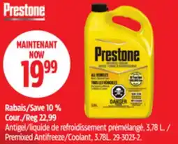 Canadian Tire Prestone Premixed Antifreeze/ Coolant offer