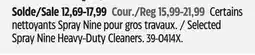 Canadian Tire Spray Nine Selected Spray Nine Heavy-Duty Cleaners offer