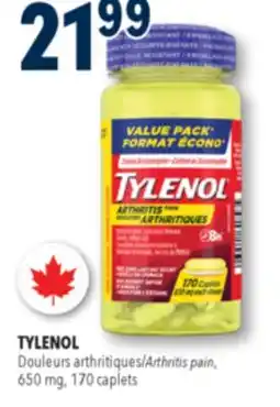 Familiprix Tylenol value pack arthritis pain 650mg acetaminophen caplets offer