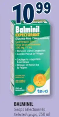 Familiprix BALMINIL, Selected syrups, 250 ml offer
