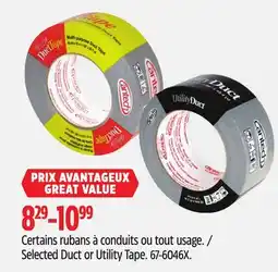 Canadian Tire Duck Selected Duct or Utility Tape offer