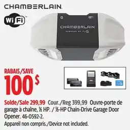 Canadian Tire Chamberlain 1⁄2-HP Chain-Drive Garage Door Opener offer