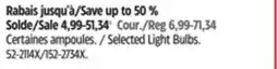 Canadian Tire Selected Light Bulbs offer