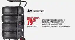 Canadian Tire MotoMaster Adjustable Tire Dolly. Up to 300-lb capacity offer