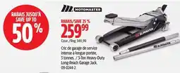 Canadian Tire MotoMaster 3-Ton Heavy-Duty Long-Reach Garage Jack offer