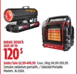Canadian Tire Selected Portable Heaters offer