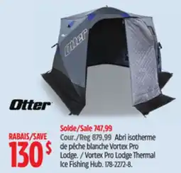 Canadian Tire Otter Vortex Pro Lodge Thermal Ice Fishing Hub offer