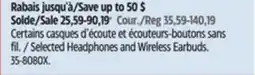 Canadian Tire JLab Selected Headphones and Wireless Earbuds offer
