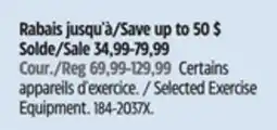 Canadian Tire WA:KE Selected Exercise Equipment offer