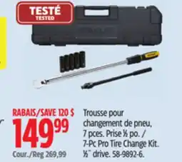 Canadian Tire 7-Pc Pro Tire Change Kit offer